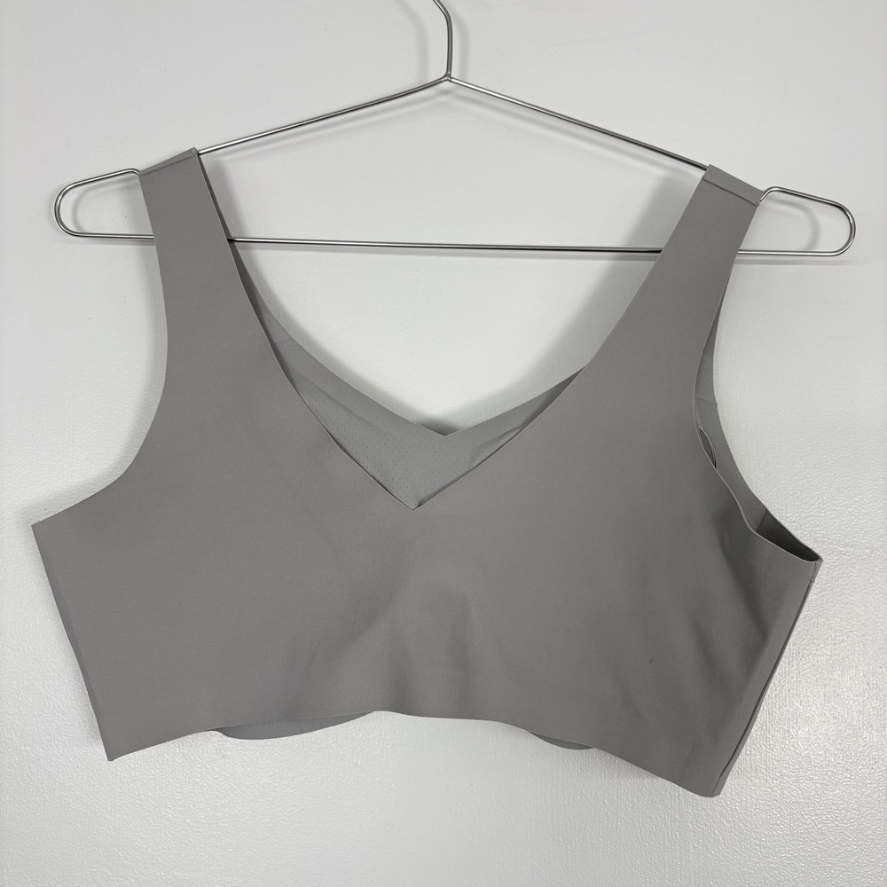 Honeylove Bra Womens XL Gray Wireless Seamless V Neck Bralette Removable Pads - Picture 3 of 11